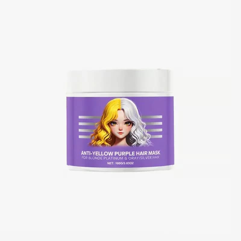 Anti-Yellowing Purple Hair Mask, 100g - View 10