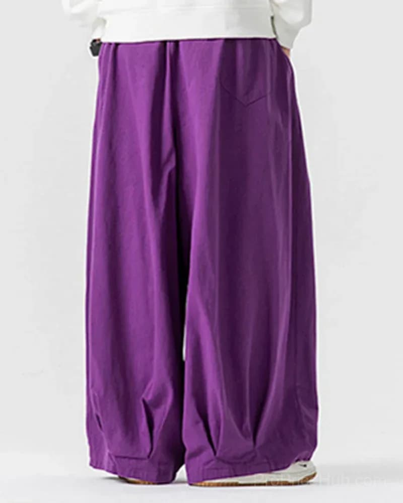 Big & Tall Men's Ultra-Wide Loose Japanese Overalls M-5XL - View 10