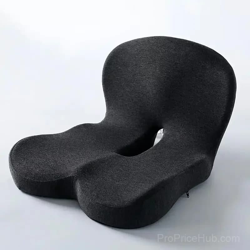 Ergonomic Non-Slip Memory Foam Car Seat Cushion, Black/Gray - View 11