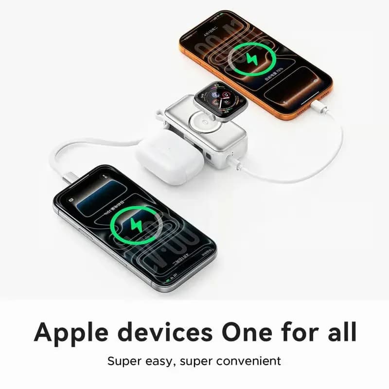 Orico 3-in-1 Power Bank with Wall Plug & Lightning Cable, Black - View 15
