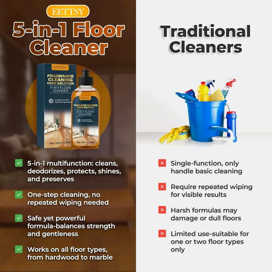 5-in-1 Floor Cleaner - Fast-Drying, Antibacterial, Eco-Friendly Solution - View 8
