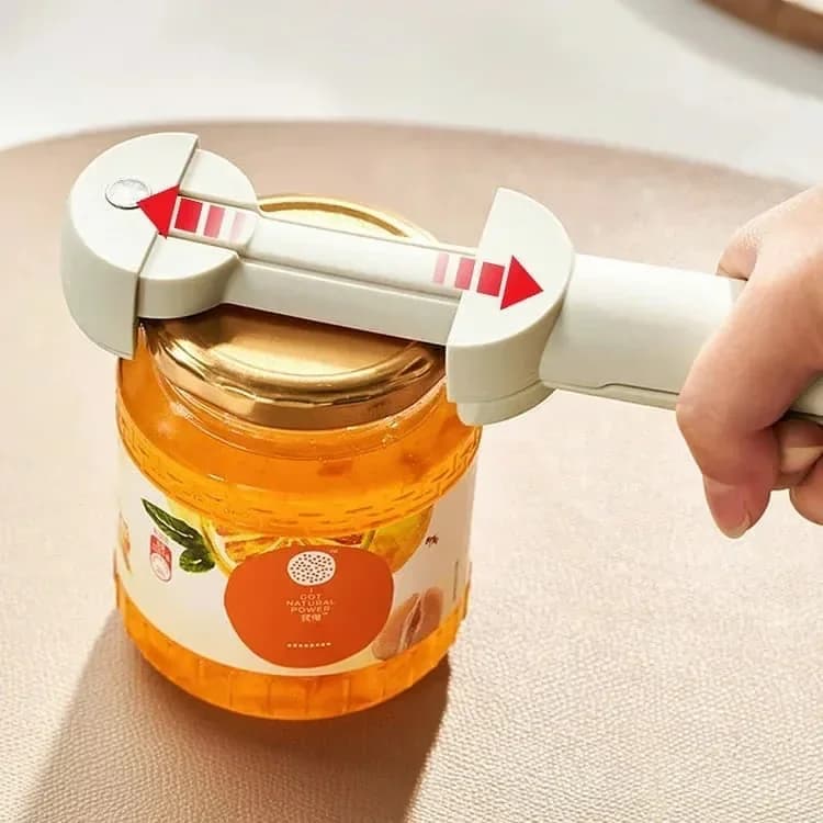 Multifunctional Magnetic Can Opener, Red - View 4
