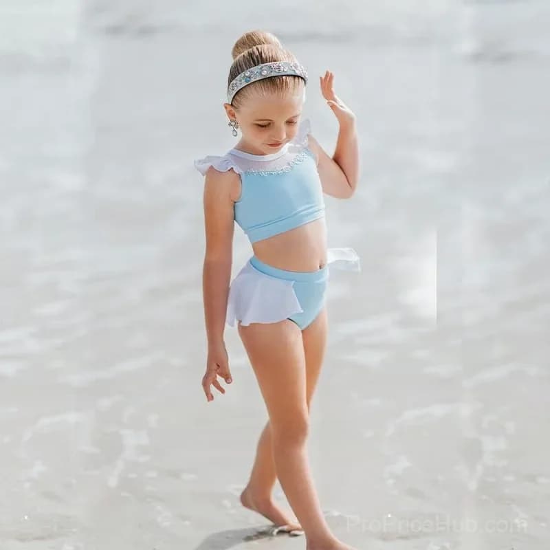Kids Snow White Princess Inspired Swimsuit, 2-3 Years - View 7
