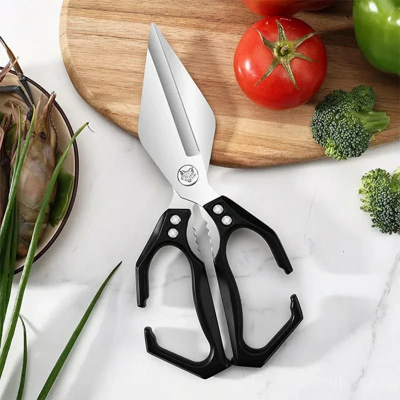 Heavy-Duty Multifunctional Kitchen Shears, Black - View 10
