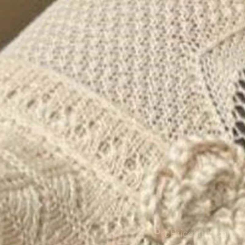 Women's Crochet Bucket Hat with Flower Accent - View 8
