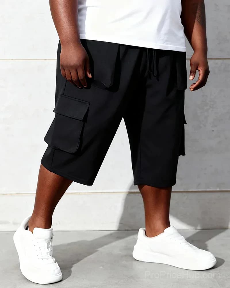 Big & Tall Men's Drawstring Multi-Pocket Loose Casual Pants, 2XL-6XL - View 7