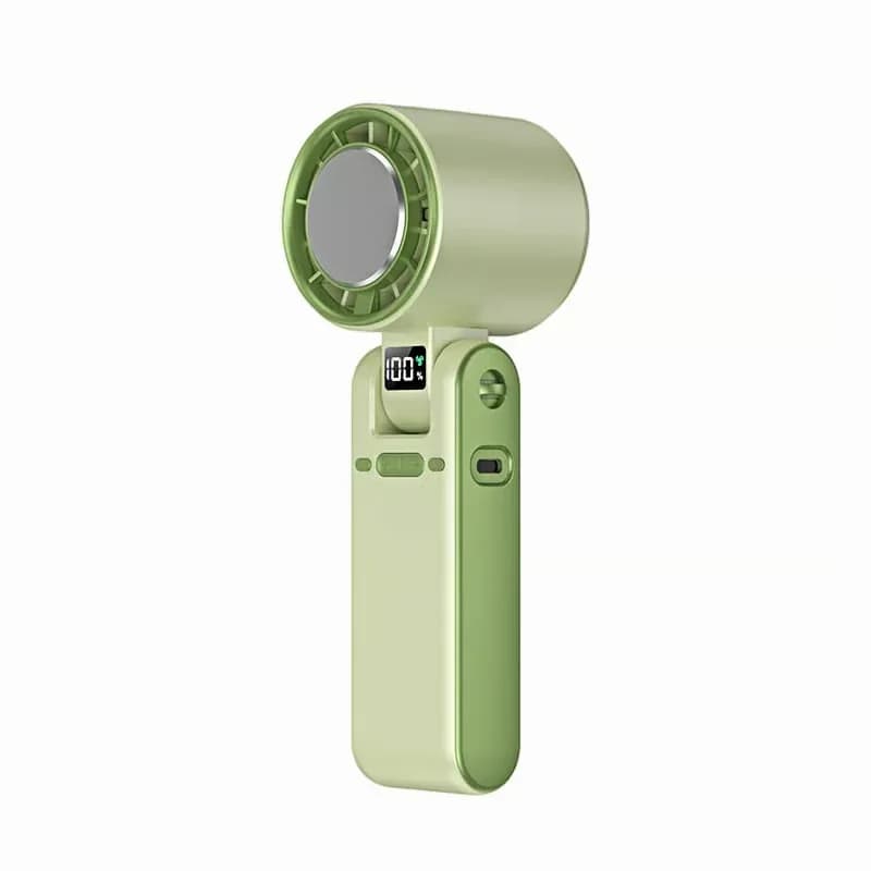Handheld Semiconductor Cooling Fan, Grey/Purple - View 6