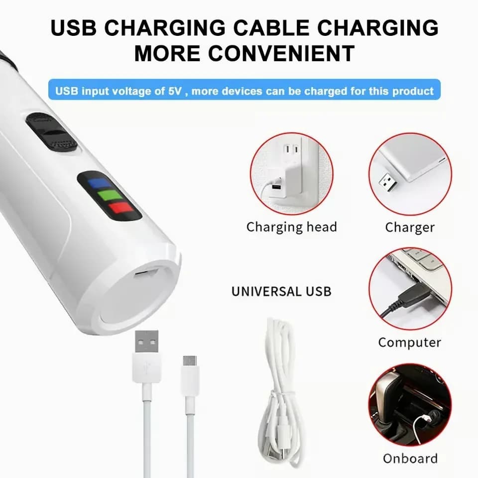 Rechargeable USB Electric Pet Nail Grinder for Grooming - View 7