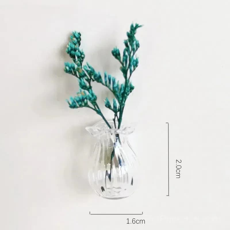 Mini Ceramic Vase Fridge Magnet - Small Home Decor Accent - View 12