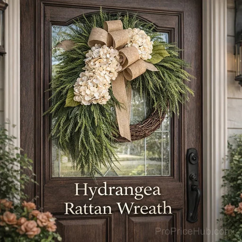 Handcrafted Hydrangea Wreath – All-Season Front Door Decor - View 10