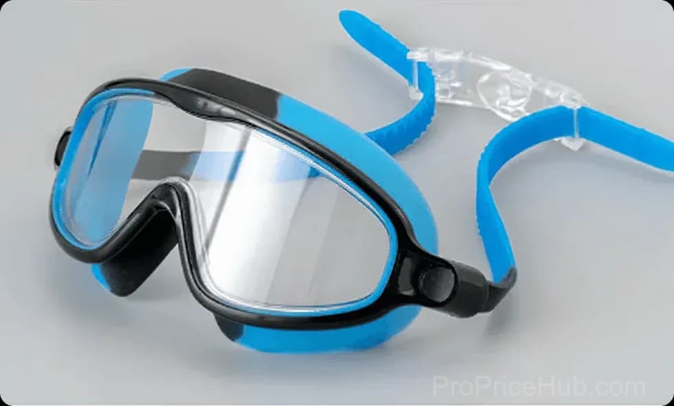 Kids Anti-Fog Swimming Goggles with Nose Clip & Ear Plugs, Light Blue - View 10