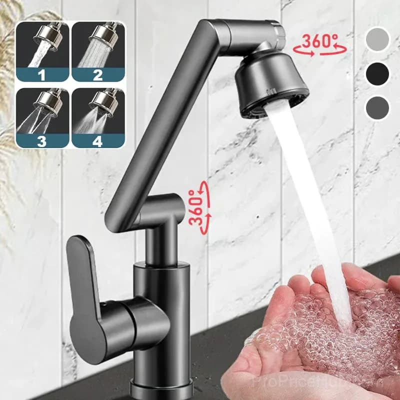 Grey 2-Mode Universal Hot and Cold Faucet Attachment - View 2