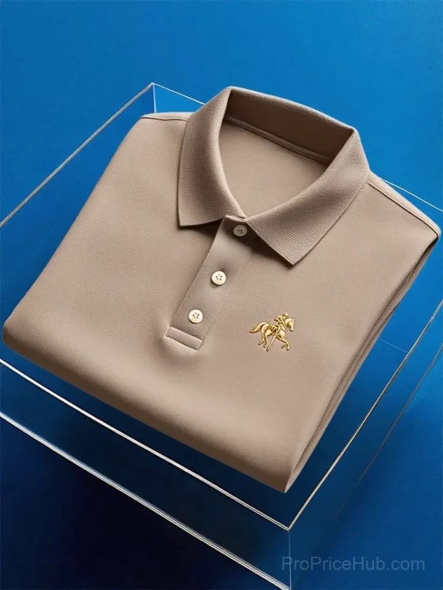 Men's Business Casual Button Short Sleeve Polo Shirt - View 11