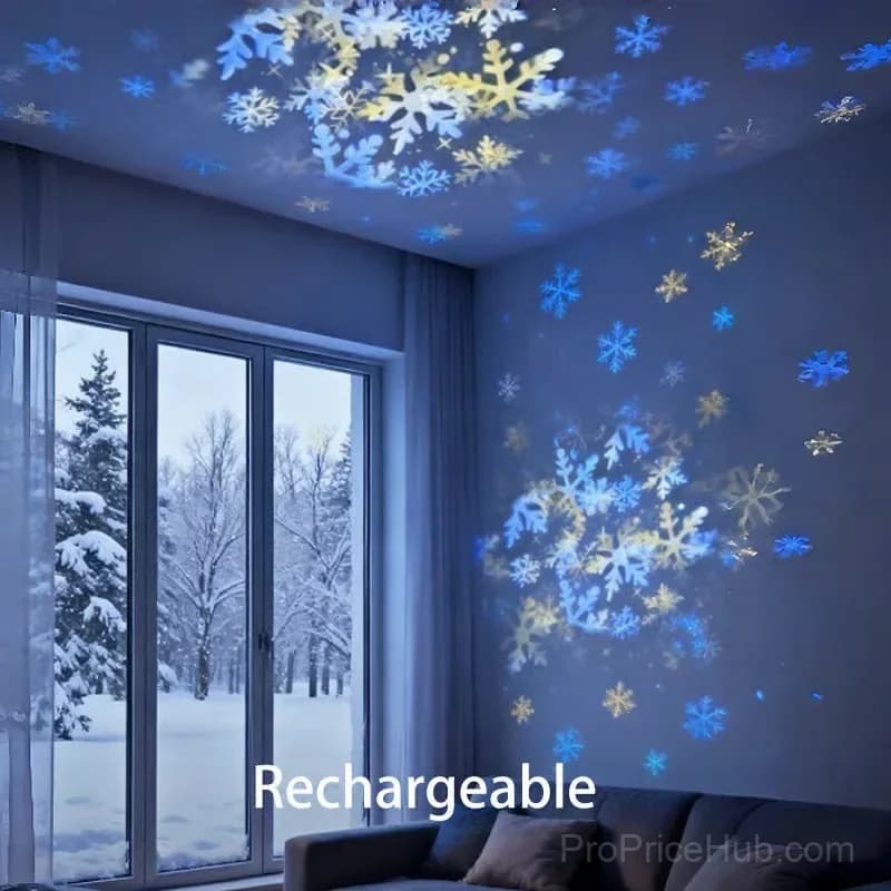 Dynamic Rotating Ocean LED Light Projector, Rechargeable - View 11
