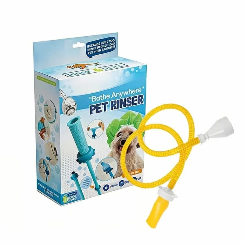 Blue Handheld Pet Shower Sprayer and Washer for Grooming - View 3