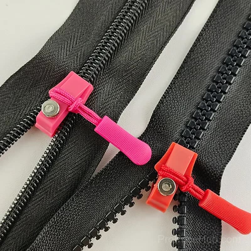 Black Zipper Puller Repair Kit, Easy Install, 10-Piece - View 4