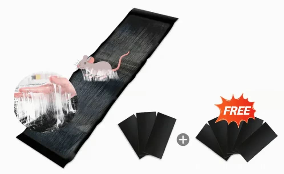 Non-Woven Sticky Mouse Trap Blanket, Black, 1.2m x 27cm, 2-Pack - View 10
