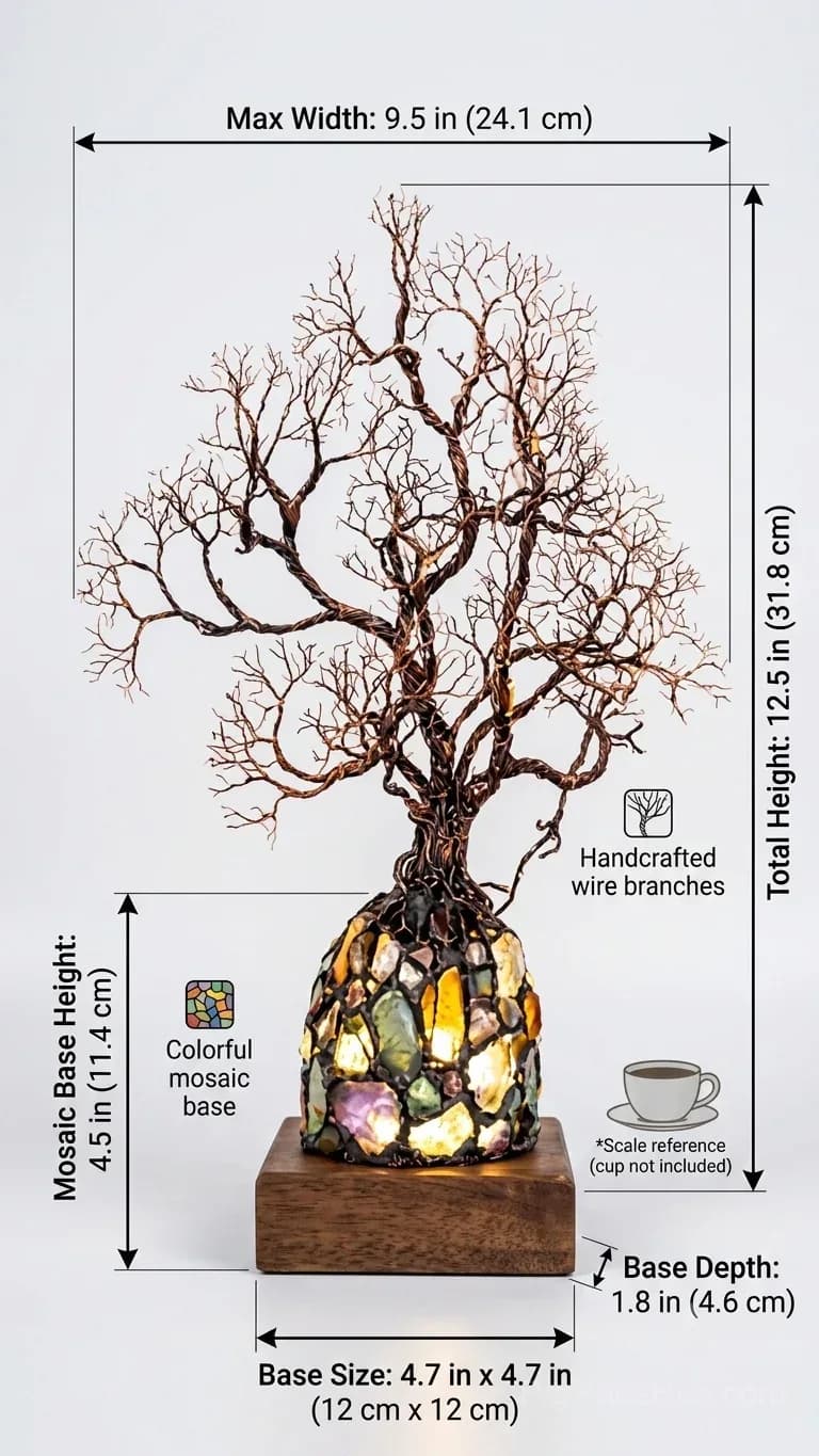Crystal Tree Lamp - View 4