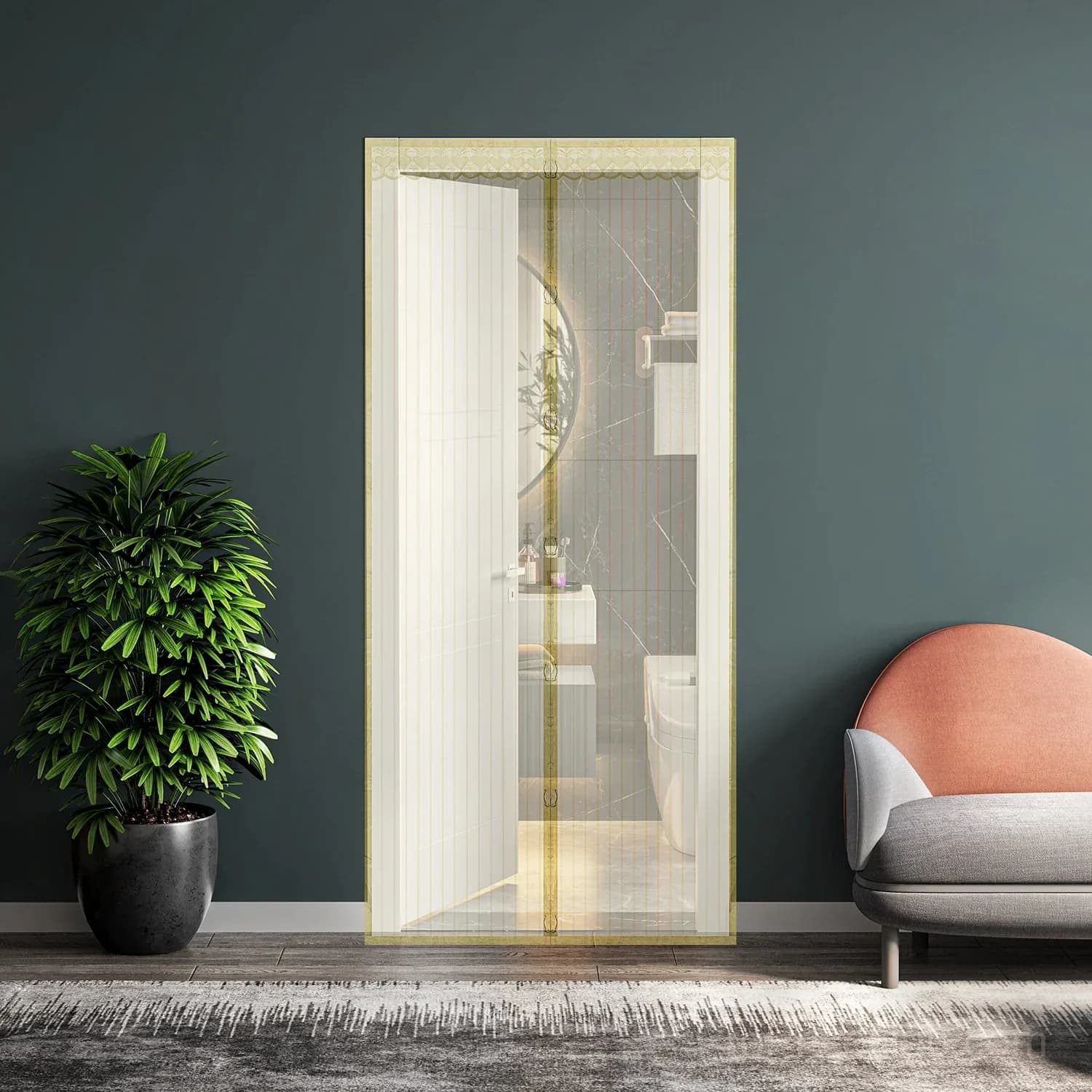 Magnetic Screen Door, Hands-Free Patio Entry - View 22