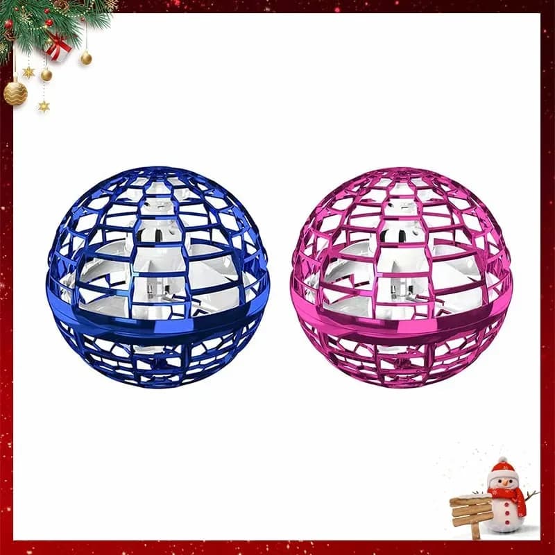Blue Flying Rotating Hover Ball Novelty Toy - View 4