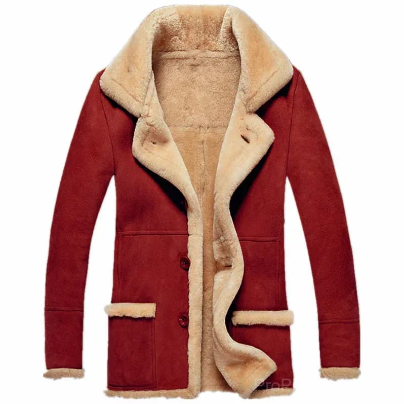 Big & Tall Men's Thickened Plush Lapel Jacket - S-5XL - View 4