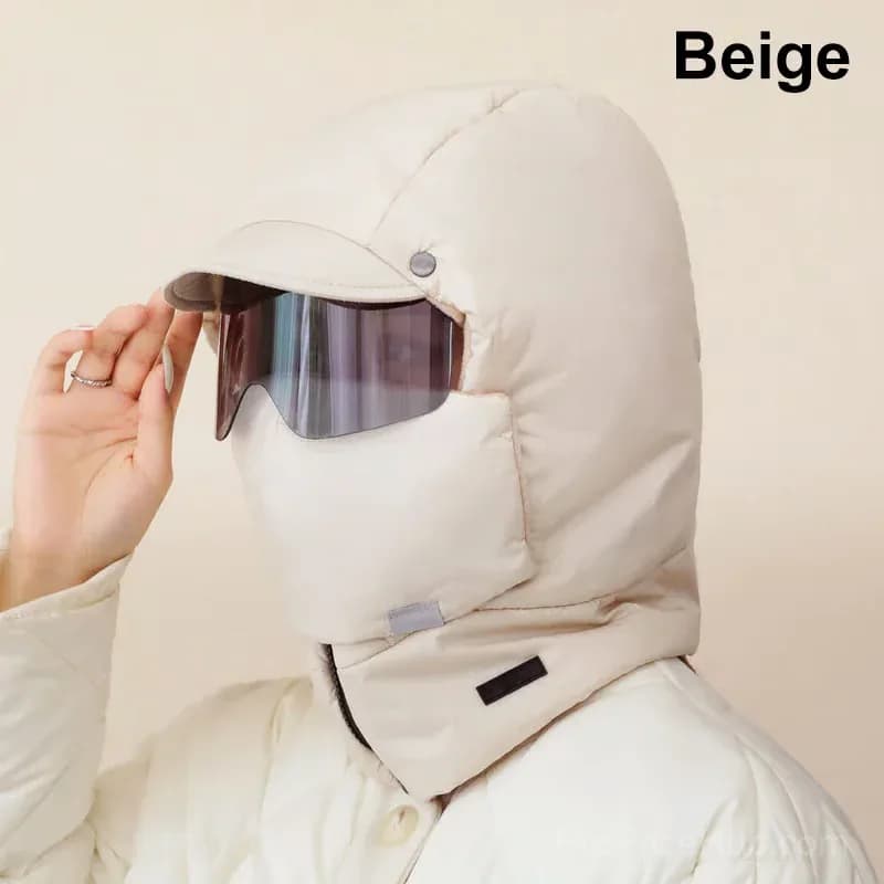 Windproof Full-Cover Outdoor Riding Mask with Glasses, Black - View 10