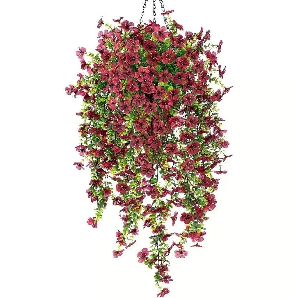 Outdoor Cascading Daisy & Eucalyptus Artificial Flowers, UV Resistant - View 20