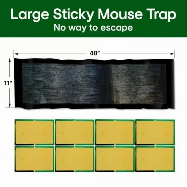 Non-Woven Sticky Mouse Trap Blanket, Black, 1.2m x 27cm, 2-Pack - View 8
