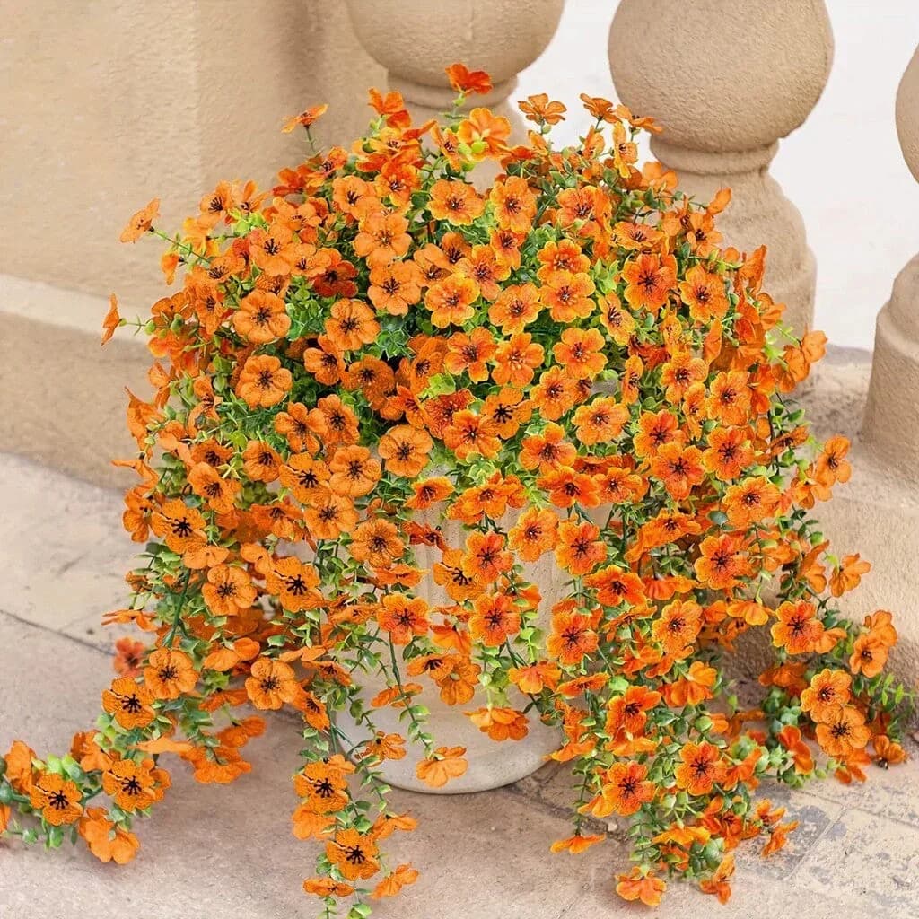 Outdoor Cascading Daisy & Eucalyptus Artificial Flowers, UV Resistant - View 19