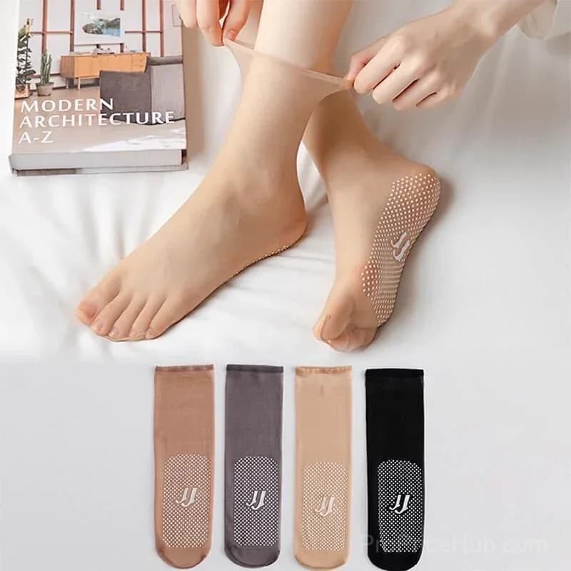 Invisible Slip-Resistant Crystal Silk Socks - View 13