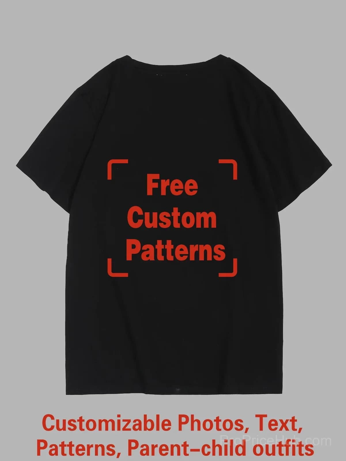 Custom Big & Tall T-Shirt – Photo, Text, Logo - View 12
