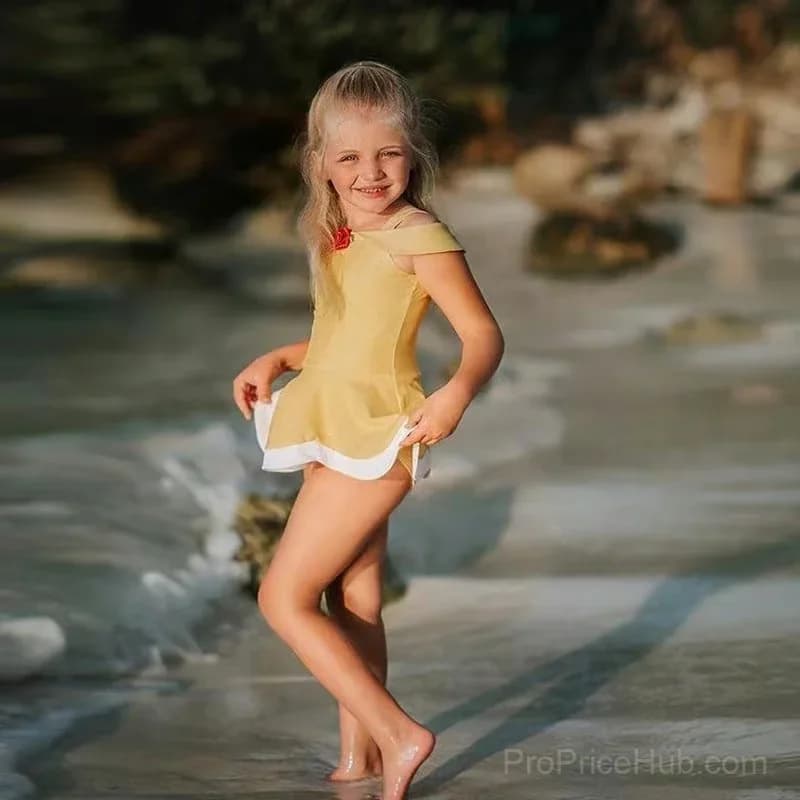 Kids Snow White Princess Inspired Swimsuit, 2-3 Years - View 10
