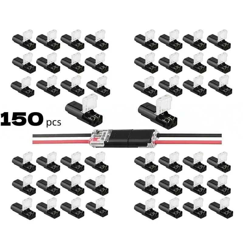 Double-Wire 2-Pin LED Light Strip Plug-in Connector - View 12