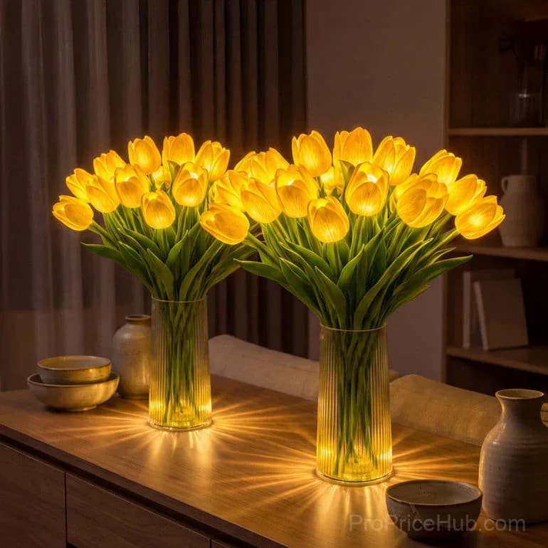 Radiant Romantic Tulip Light - Artificial Flower - View 10