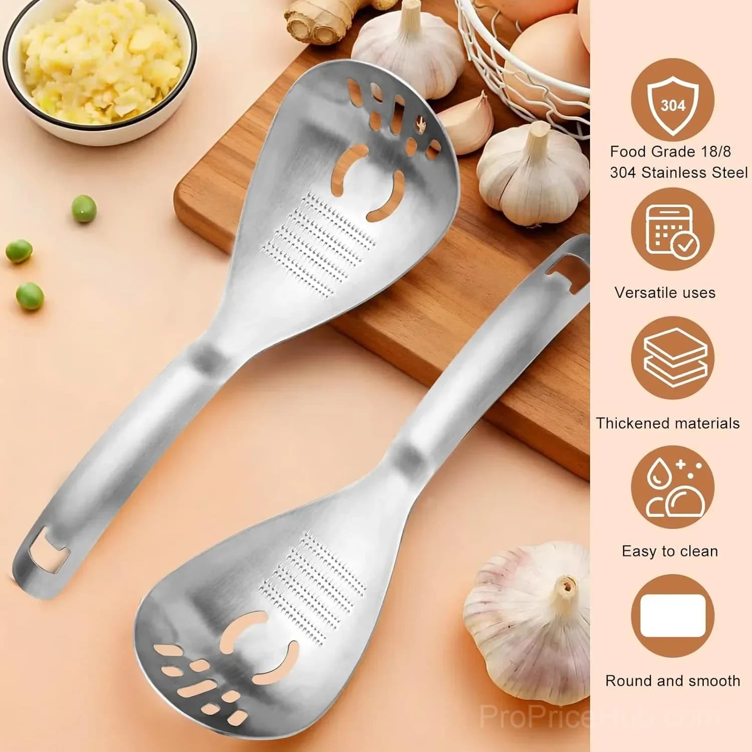 5-in-1 Stainless Steel Cooking Spoon with Masher & Bottle Opener - View 5