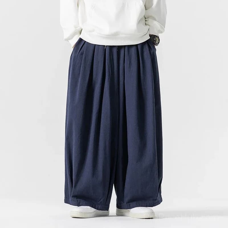 Big & Tall Men's Ultra-Wide Loose Japanese Overalls M-5XL - View 18
