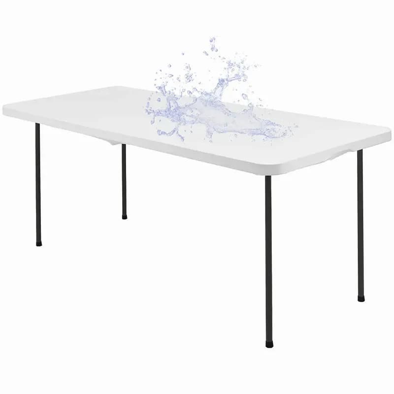Stretch Fabric Table Top Cap Cover – Elastic Edge, Waterproof, Reusable - View 18