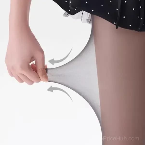 Women's Control Top Sheer Pantyhose with Run-Resistant Reinforced Toe - View 5