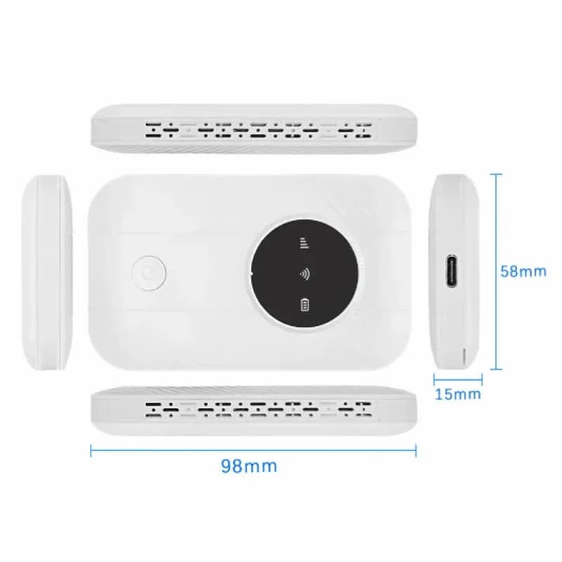 Portable 4G WiFi Router Set with Type-C Port - View 7