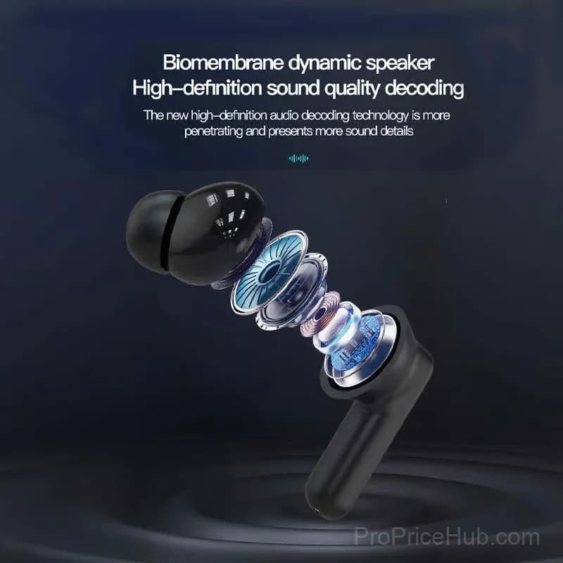 Touch-Control Bluetooth Headset with Clear Sound, Black - View 8