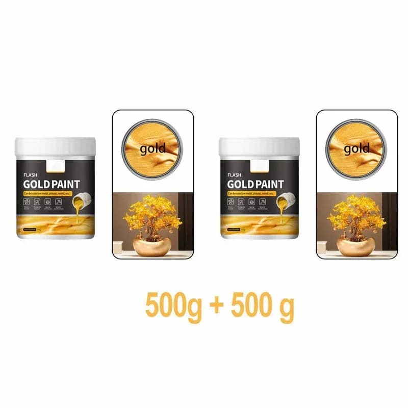 Water-Based Flash Gold Paint for Canvas, Wood & Ceramic - View 13