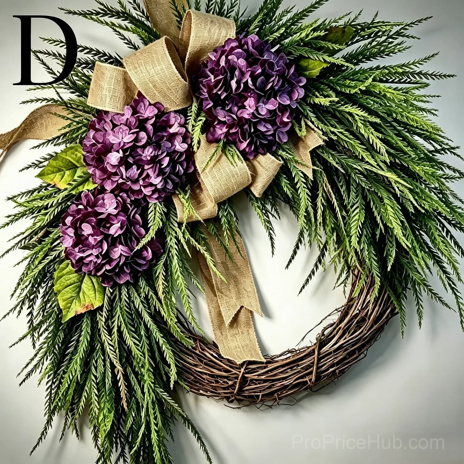 Handcrafted Hydrangea Wreath – All-Season Front Door Decor - View 17