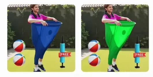 Granny Pants Toss Lawn Game Kit, Blue, 1 Set - View 16