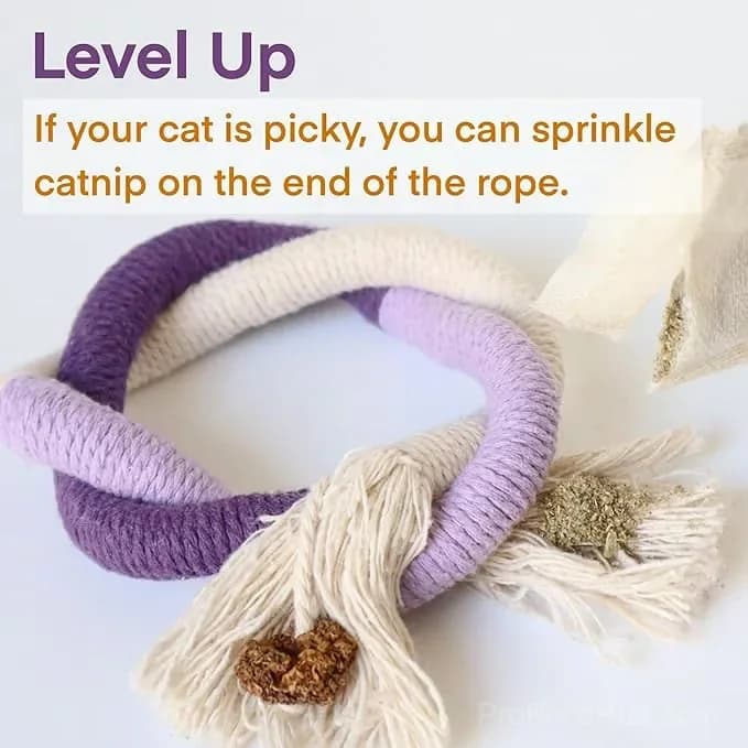 Orange Cat Chewing Rope Toy - View 6