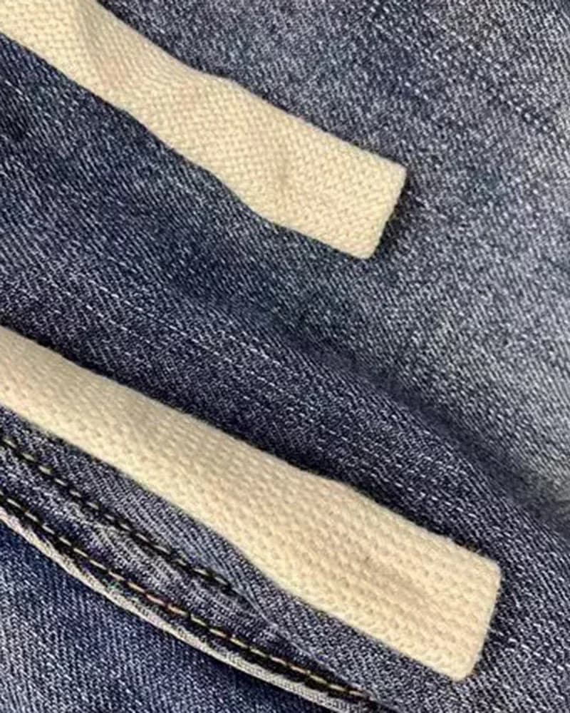 Big & Tall Men's Japanese Vintage Washed Jeans M-8XL - View 11