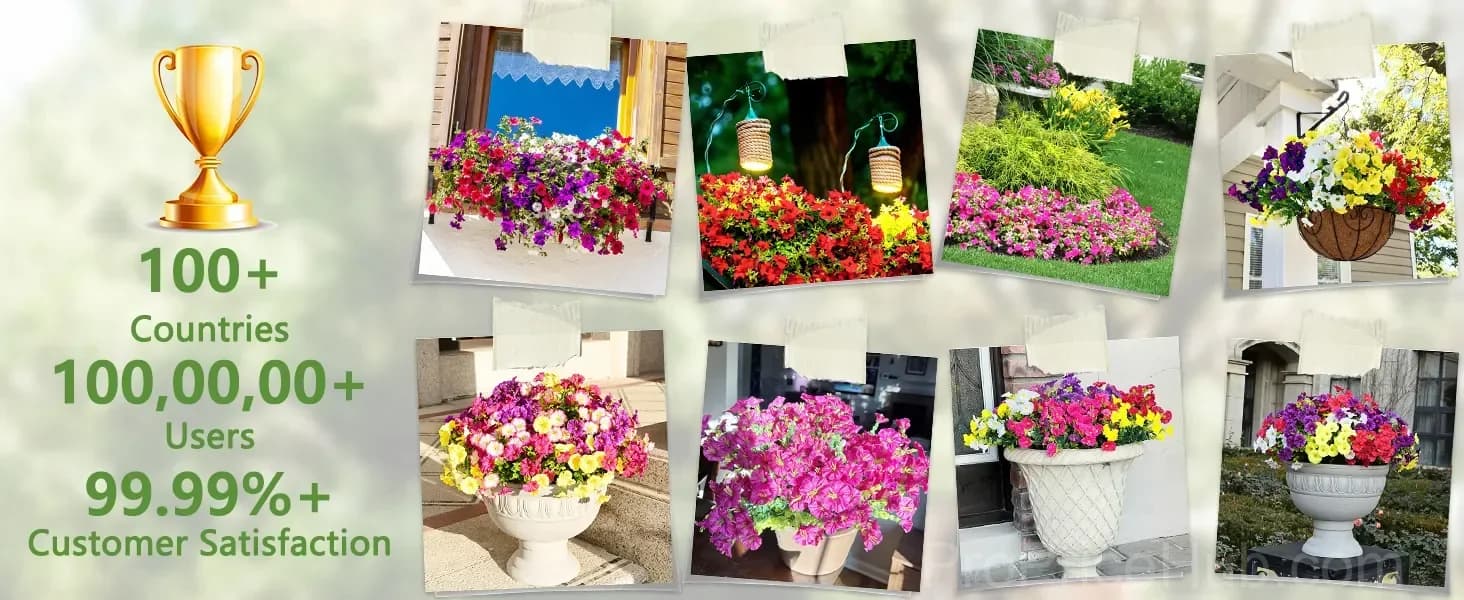 UV Resistant Artificial Petunias Flowers - View 31