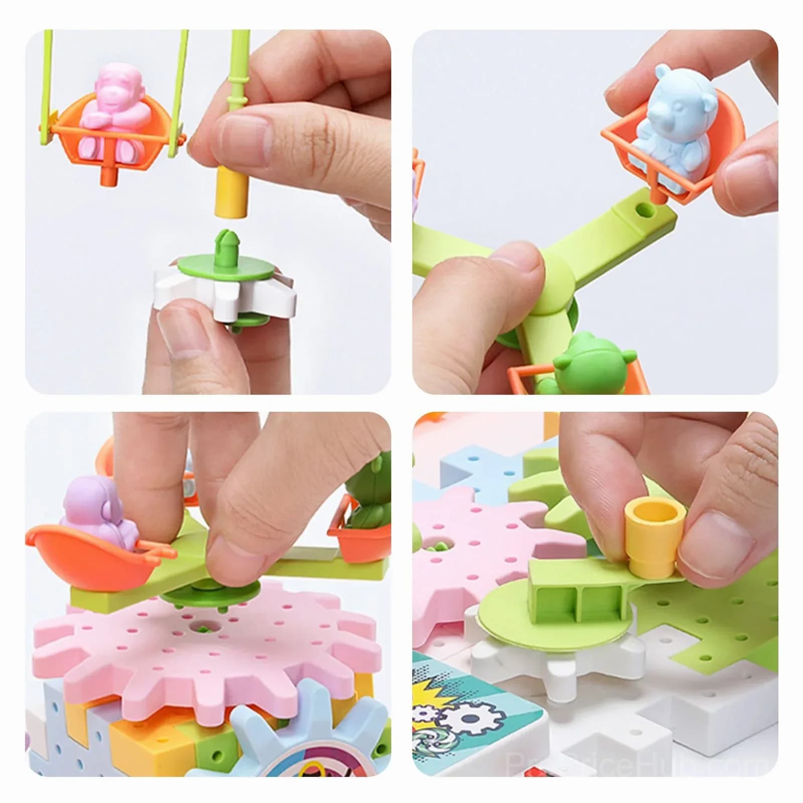 Children's Electric Gear Building Blocks Set - View 8