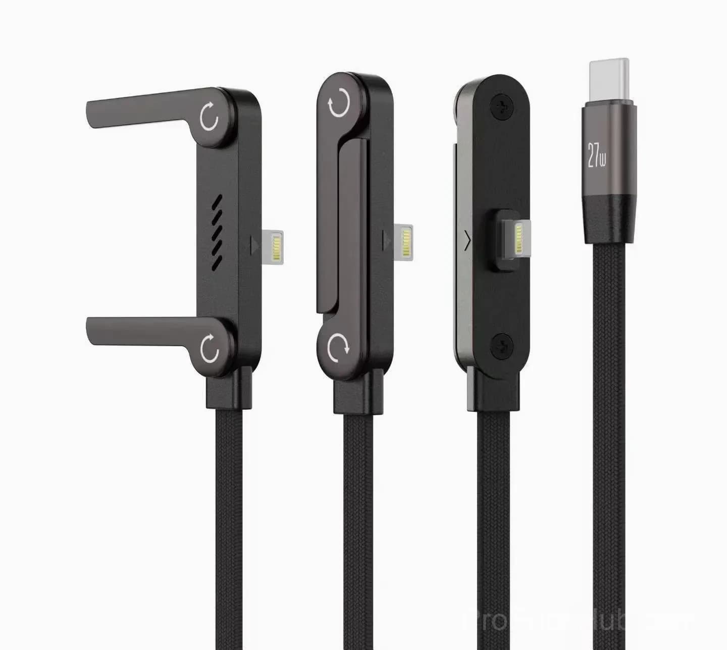 240W Super Fast Charging Cable with 360° Rotating Stand - View 6