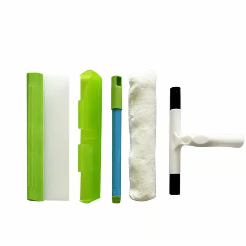 Scratch-Free Streak-Free Glass Cleaning Squeegee Set, 5-Piece, Blue - View 6