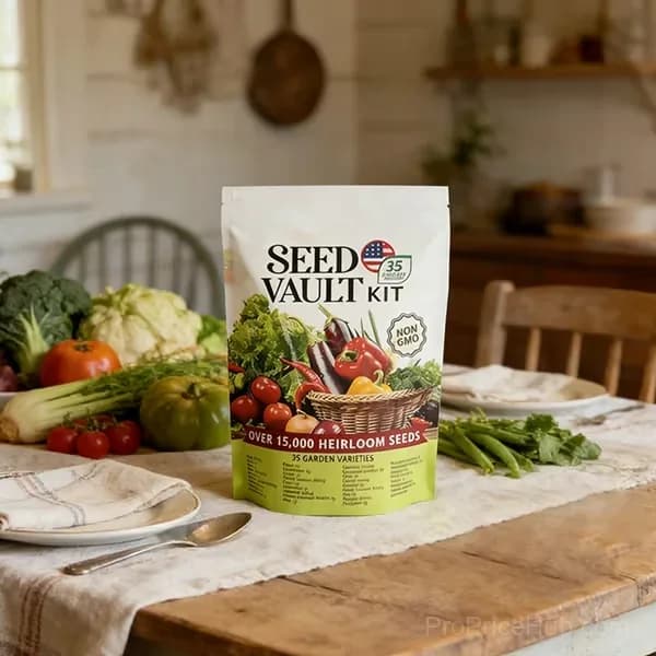 Survival Seed Vault, 35 Varieties, 15,000+ Seeds, 1 Pack - View 6